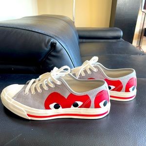 Comme Des Garcons PLAY Converse Jack Purcell low-top sneakers, Size 6.5 women
